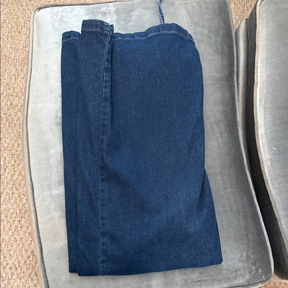 Vigoss Navy Wide-Leg Pull-On Jeans - Picture 7 of 7